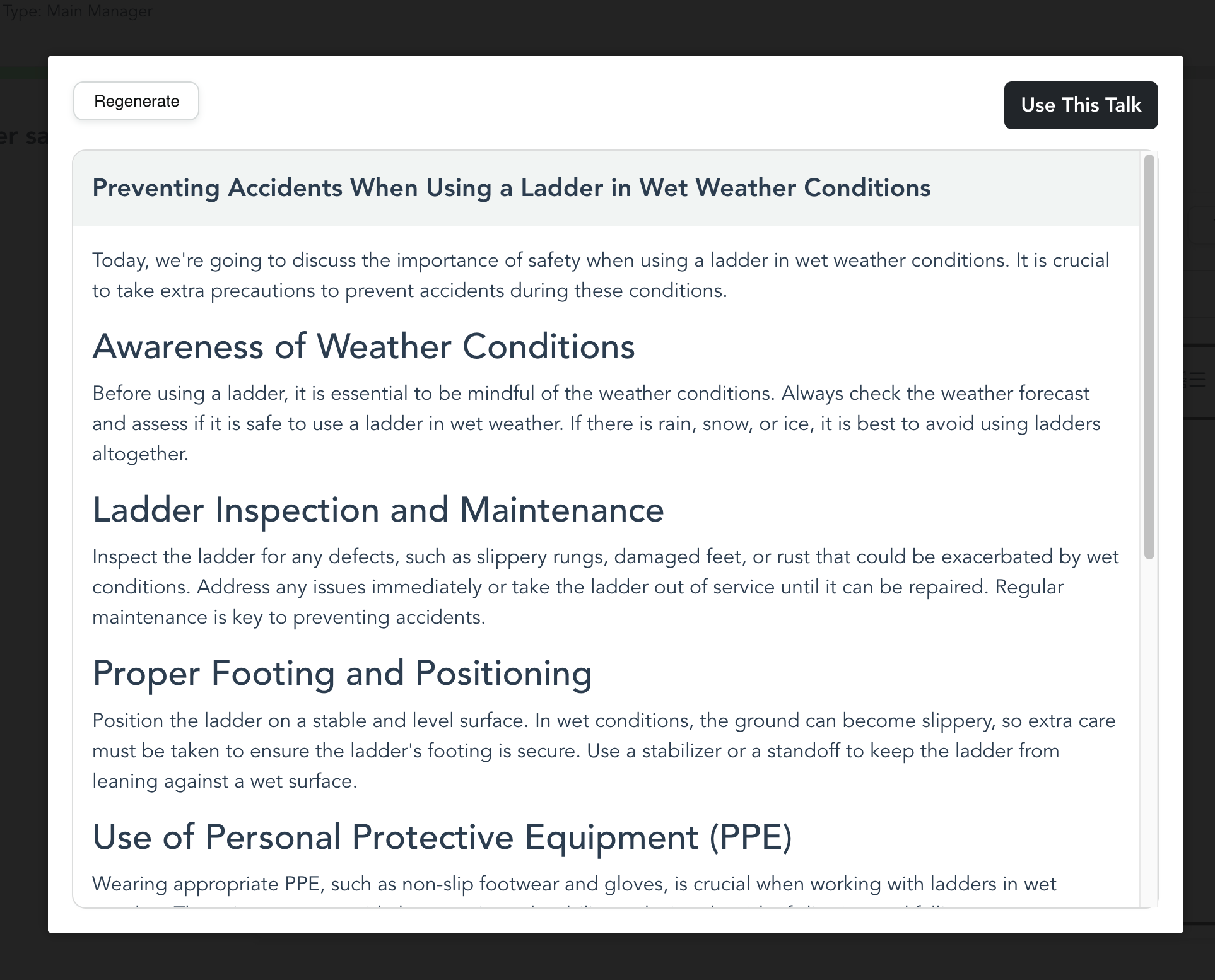 How To Write A Safety Toolbox Talk In 60 Seconds Or Less